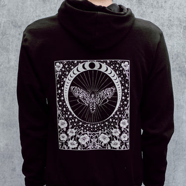 Death's Head Moth and Moon Hoodie