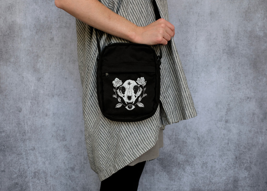 Cat Skull Mini Satchel Bag