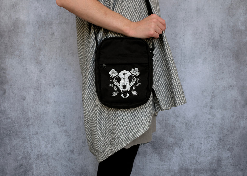 Cat Skull Mini Satchel Bag