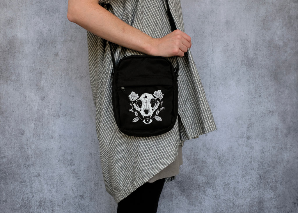 Cat Skull Mini Satchel Bag