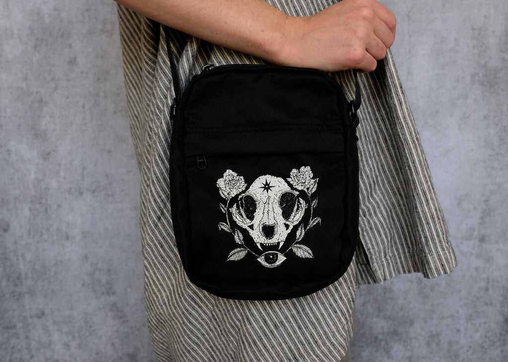 Cat Skull Mini Satchel Bag