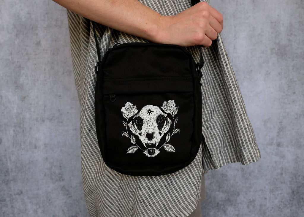 Cat Skull Mini Satchel Bag