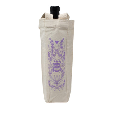 Lavender Bee Wine Tote