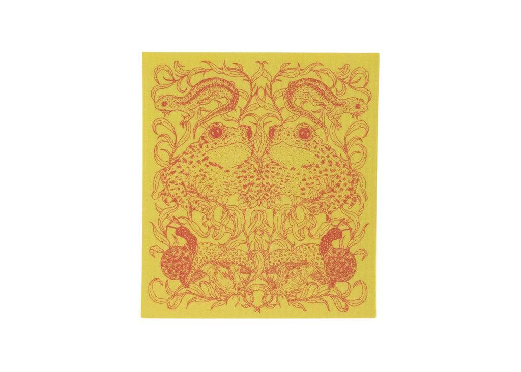 Yellow Forest Friends Dishcloth