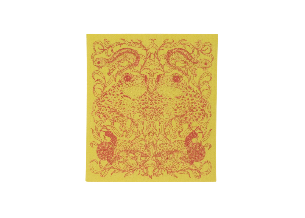 Yellow Forest Friends Dishcloth