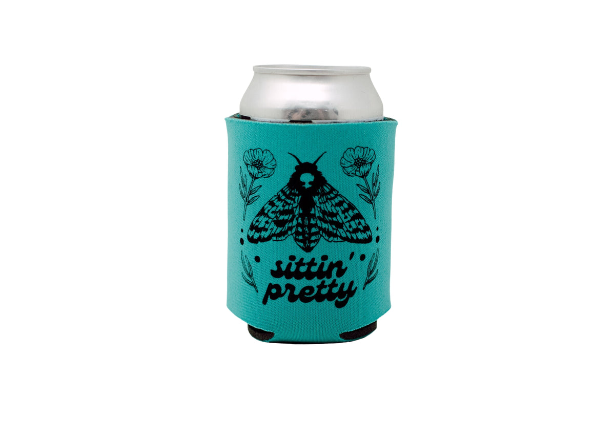 Pink Moth Can Koozie Tumbler